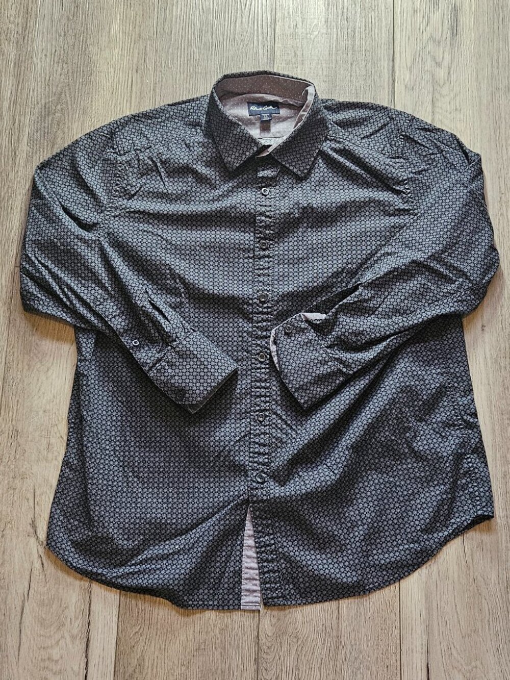 Robert Graham Black & Gray Geometric Exclusive Print Button-Down Shirt 23